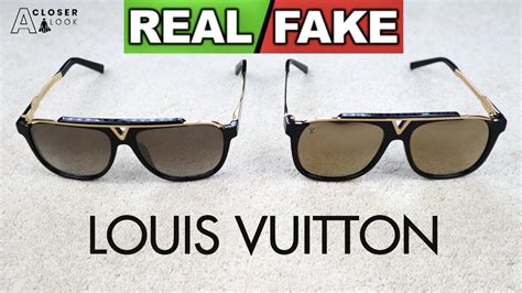 real vs fake lv glasses|false louis vuitton Lv.